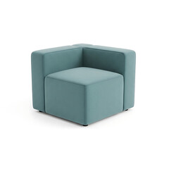 Teal corner sofa section modern design