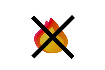 火気厳禁　警告マーク　