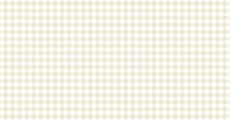 ベージュのギンガムチェックのパターン - ナチュラルな横長の背景やバナーの素材 - 1.91:1