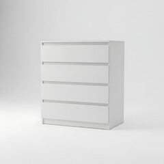 White modern chest of drawers