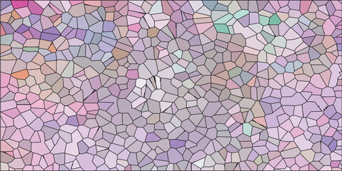 Abstract mosaic pattern with pastel color palette and geometric design for decorative background