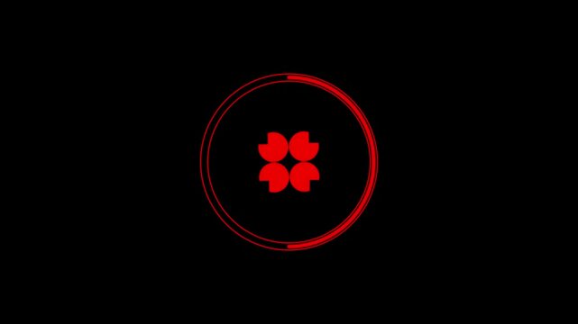 Vibrant 4K Spinner Animation Loop &ndash; Futuristic Motion Graphic for Modern Interfaces and Digital Displays. Loading circle animation.