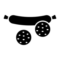 A unique design icon of frankfurter