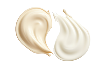 White Liquid in a Bottle. White or PNG Transparent Background.