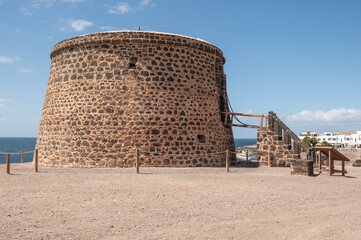 Vista del Castillo del Tostón en El Cotillo, Fuerteventura