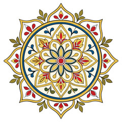 Elegant Floral Mandala Art for Printing and Craft Projects