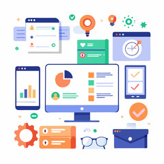 flat icons for web design