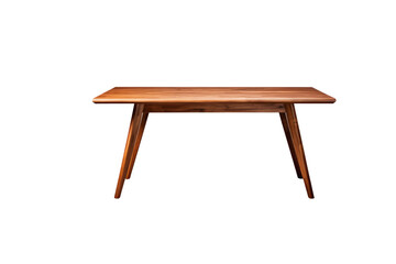 A simple, elegant mid-century modern wooden table, perfect for any room. background removed