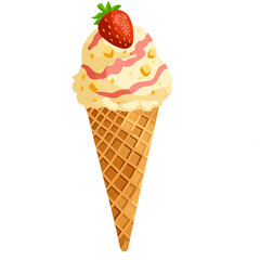 strawberry cheese ice cream