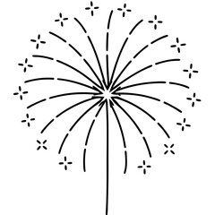 Obraz premium Festive Spark Line Art Vector