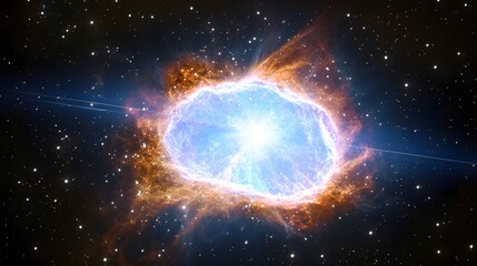 Fototapeta premium Cosmic Explosion Nebula Supernova Starburst Space