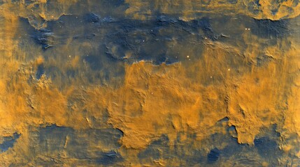 Abstract Gold Blue Texture Background Dramatic Grunge Wall Art