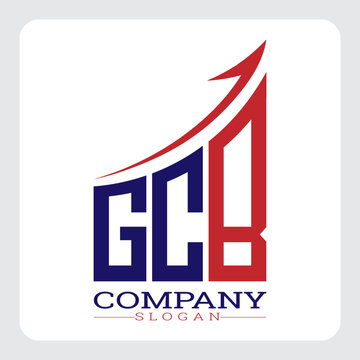 GCB logo design, GCB Company Logo Design Growth vector, GCB Upward Arrow Business Success Logo vector, GCB Corporate Branding Logo, GCB simple and modern logo, GCB business finance logo design, etc.