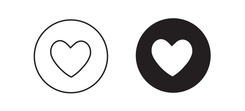Heart Love Like Favorite Icon Set - Powered by Adobe