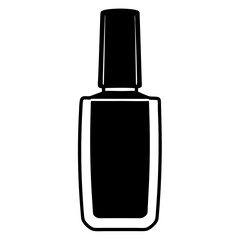 nail polish isolated on white