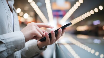 Navigating Connectivity: Person Interacting with Mobile Device in Urban Space