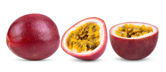 passion fruit isolated on transparent png (Image from camera)