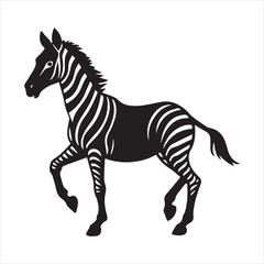 plain zebra vector illustration