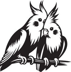 Cockatiel Parrot Vector