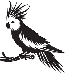 Cockatiel Parrot Vector
