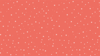 Seamless pink coral star pattern background. Cute celestial vector design for baby girl nursery, kids party, scrapbook, wrapping paper, fabric, and digital projects.