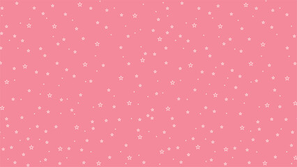 Cute pink star outline seamless pattern background. Pastel celestial vector for baby girl nursery, kids fabric, wrapping paper, scrapbooking, wallpaper, and kawaii design projects.