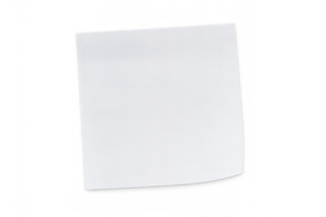 Blank white paper sheet hovering against transparent backdrop, ready for custom text insertion