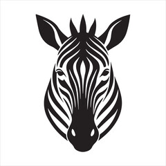 plain zebra vector illustration