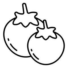Modern design icon of tomatoes