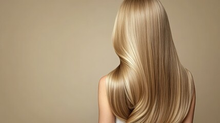 Fototapeta premium Blonde hair, flowing, healthy, smooth