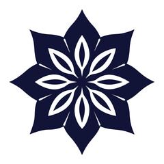 Obraz premium Detailed Black-and-White Mandala Blending Florals and Borders