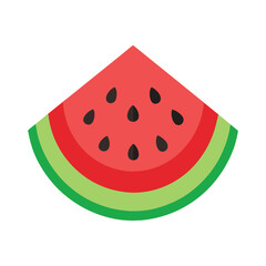 Sliced watermelon vector illustration. Slice watermelon vector art