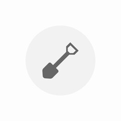tool shovel icon sign vector