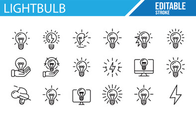 Collection of Editable Energy and Innovation Symbols