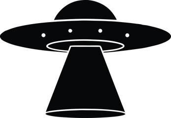alien flying saucer spaceship silhouette ,spaceship vector,UFO Flying Saucer Silhouette