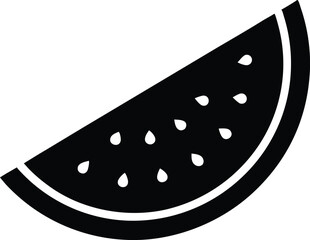 Watermelon slice vector icon,Watermelon silhouette,summer vector