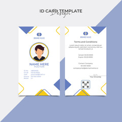 Minimal id cards template style