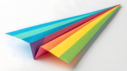 colourful paper plane