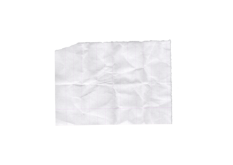 Crumpled and torn lined notebook paper with visible fold marks and rough edges. Old-fashioned school sheet for design mockups, journaling, or digital scrapbooking.