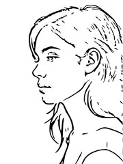 vector illustration of a woman