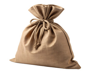 Obraz premium Brown Fabric Drawstring Pouch - Gift & Storage Bag