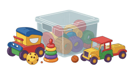 toy train isolated on white