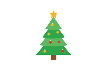 christmas tree vector illustration