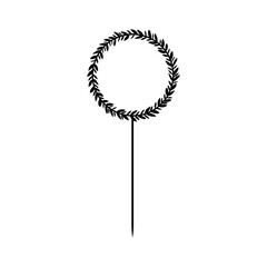 Happy Birthday Cake Topper  vector icon. Cake Topper illustration sign. Topper symbol. 