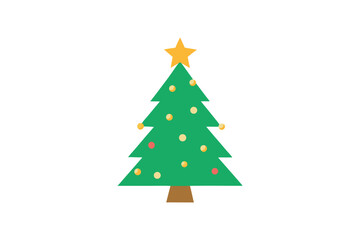 Fototapeta premium christmas tree vector illustration