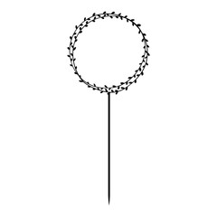 Happy Birthday Cake Topper  vector icon. Cake Topper illustration sign. Topper symbol. 