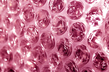 Abstract Bubble Wrap Plastic Circles Shiny Coloured Background