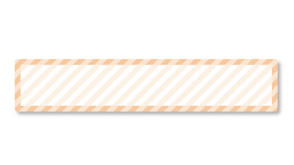 シンプルテロップベースストライプ(オレンジ)