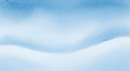 Obraz premium Soft watercolor background with blue and white washes