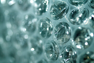 Abstract Bubble Wrap Plastic Circles Shiny Coloured Background